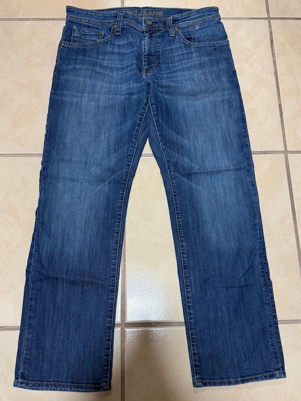 MAVI Men's Blue straight Zach Jeans